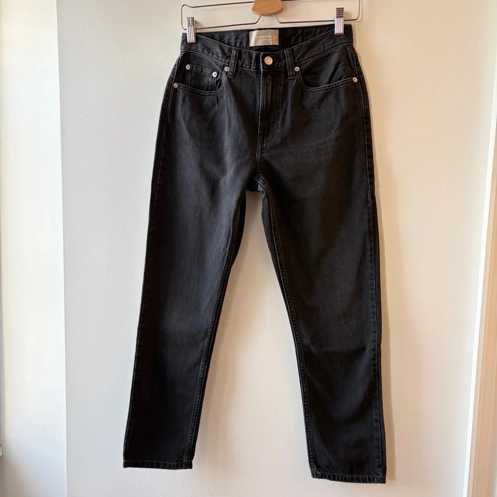 Free shipping! Everlane The Super-Soft Relaxed Jean - Black (Stormy) Size 25 - Picture 5 of 13